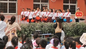 桑庄镇中心小学，举办素质教育展演活动