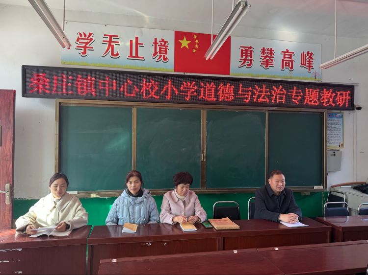 以德润心，赋能成长——桑庄镇中心校举行小学道德与法治教学教研活动