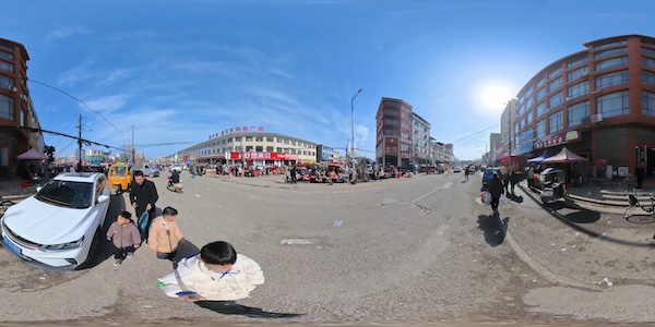【12P】2024腊月二十八赶年集（东头到羊行大石头）360°全景照片
